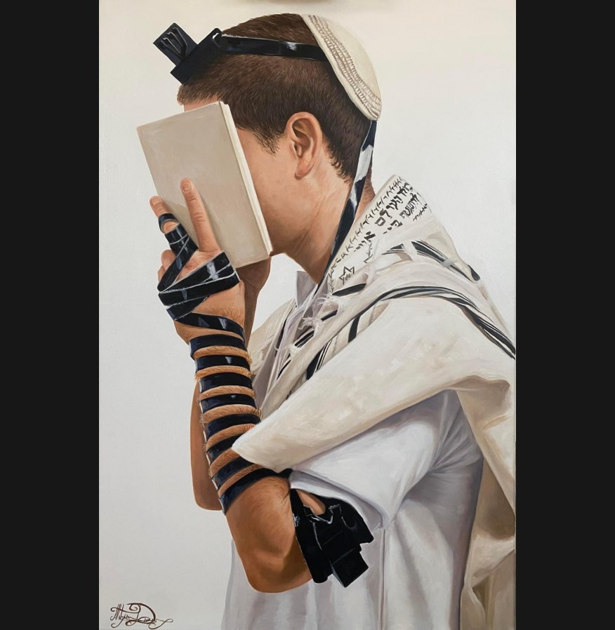 Jewish Collection "The prayer" Oil on Canvas
