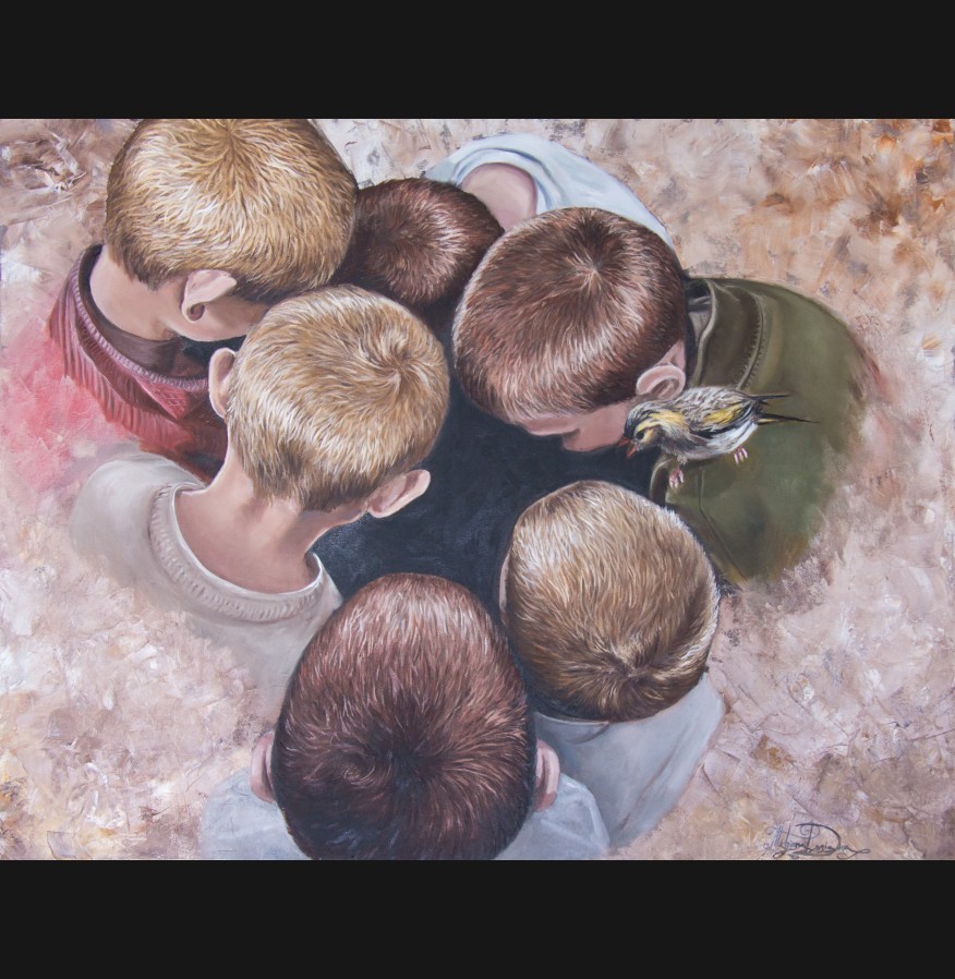 Kids & Memories "Gossip"- Print on Canvas
