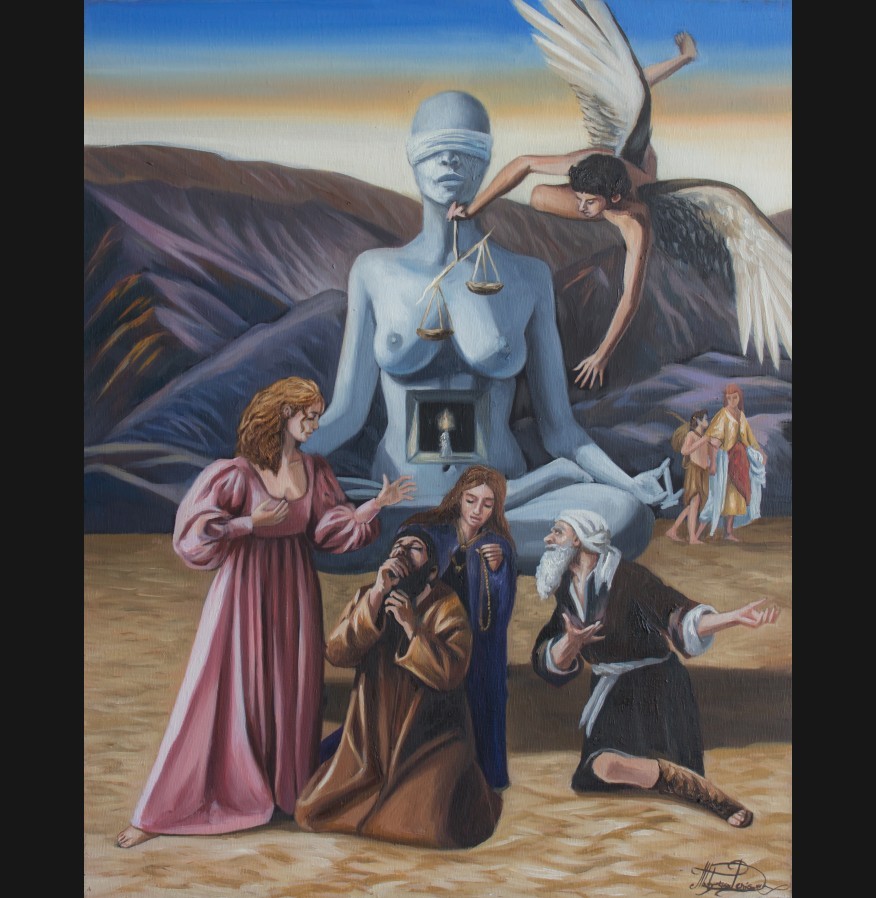 The Major Arcana Tarot Card "Judgement XX" - Print on Canvas The Major Arcana Tarot Card "Judgement XX" - Print on Canvas