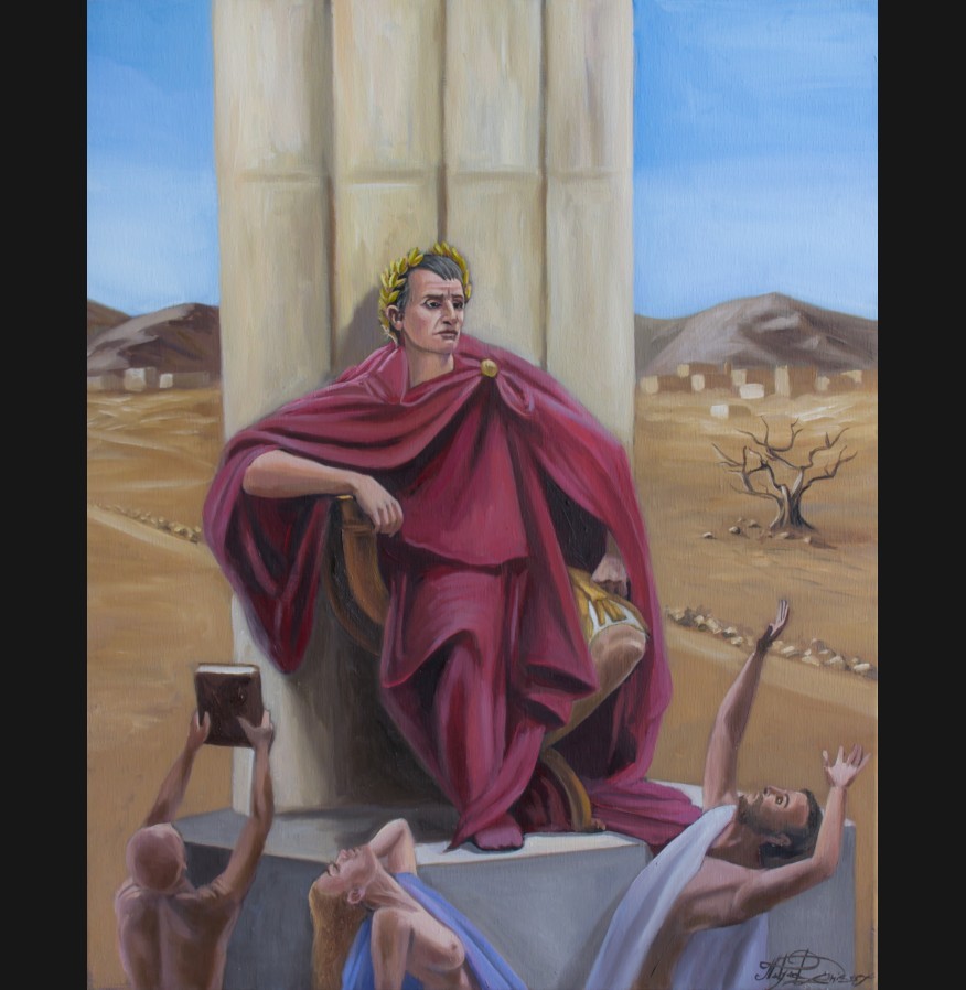 The Major Arcana Tarot Card "The Emperor IV" - Print on Canvas The Major Arcana Tarot Card "The Emperor IV" - Print on Canvas